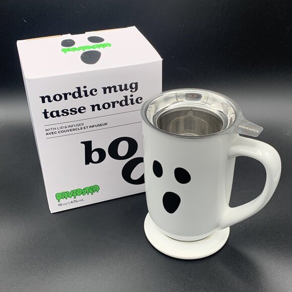 Davids Tea Nordic Mug with Lid & Infuser – Halloween 2024 Boo Edition Tea 16oz - Picture 2 of 16